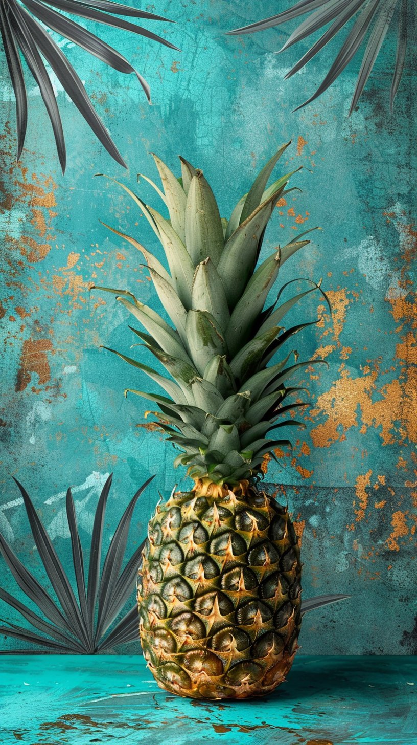 Stunning Mobile Wallpaper with Upside Down Pineapple Design