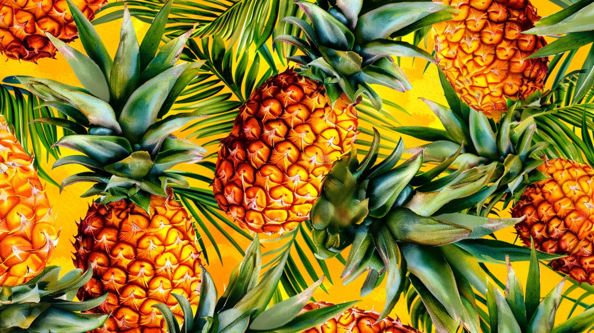 Bold Pineapple Art: Beautiful Digital Backgrounds in HD