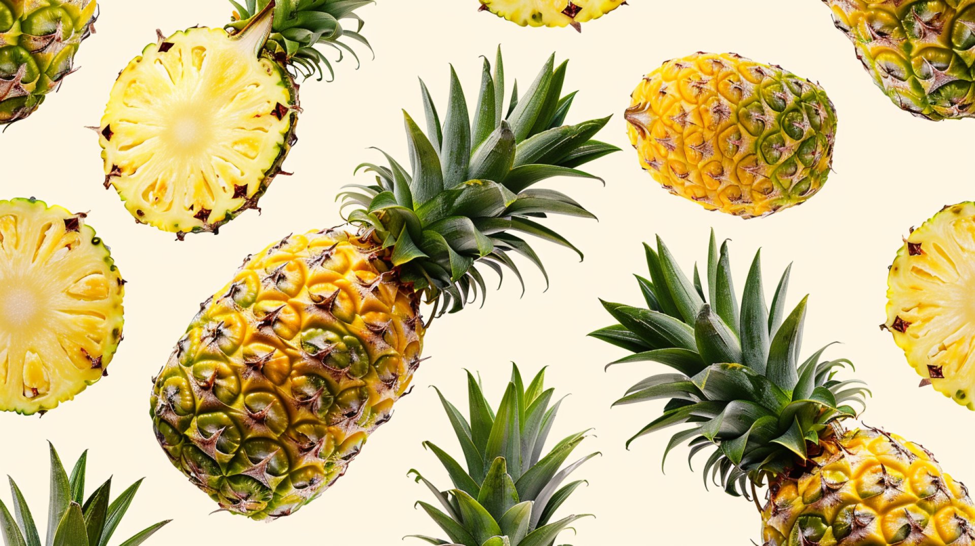 Fresh Pineapple Images in 16:9 Aspect Ratio