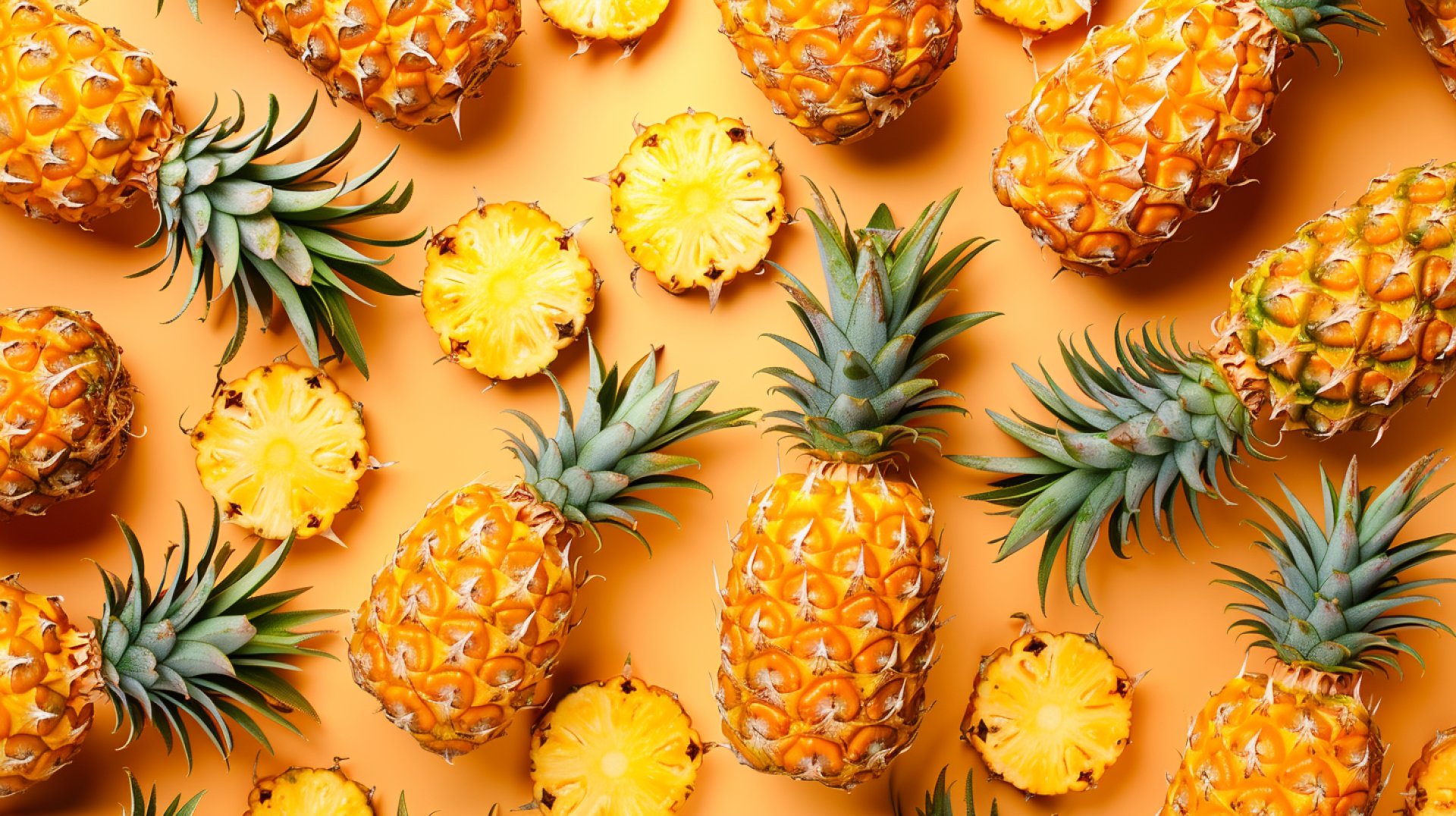 Tropical Vibes: Royalty-Free Pineapple Digital Backgrounds