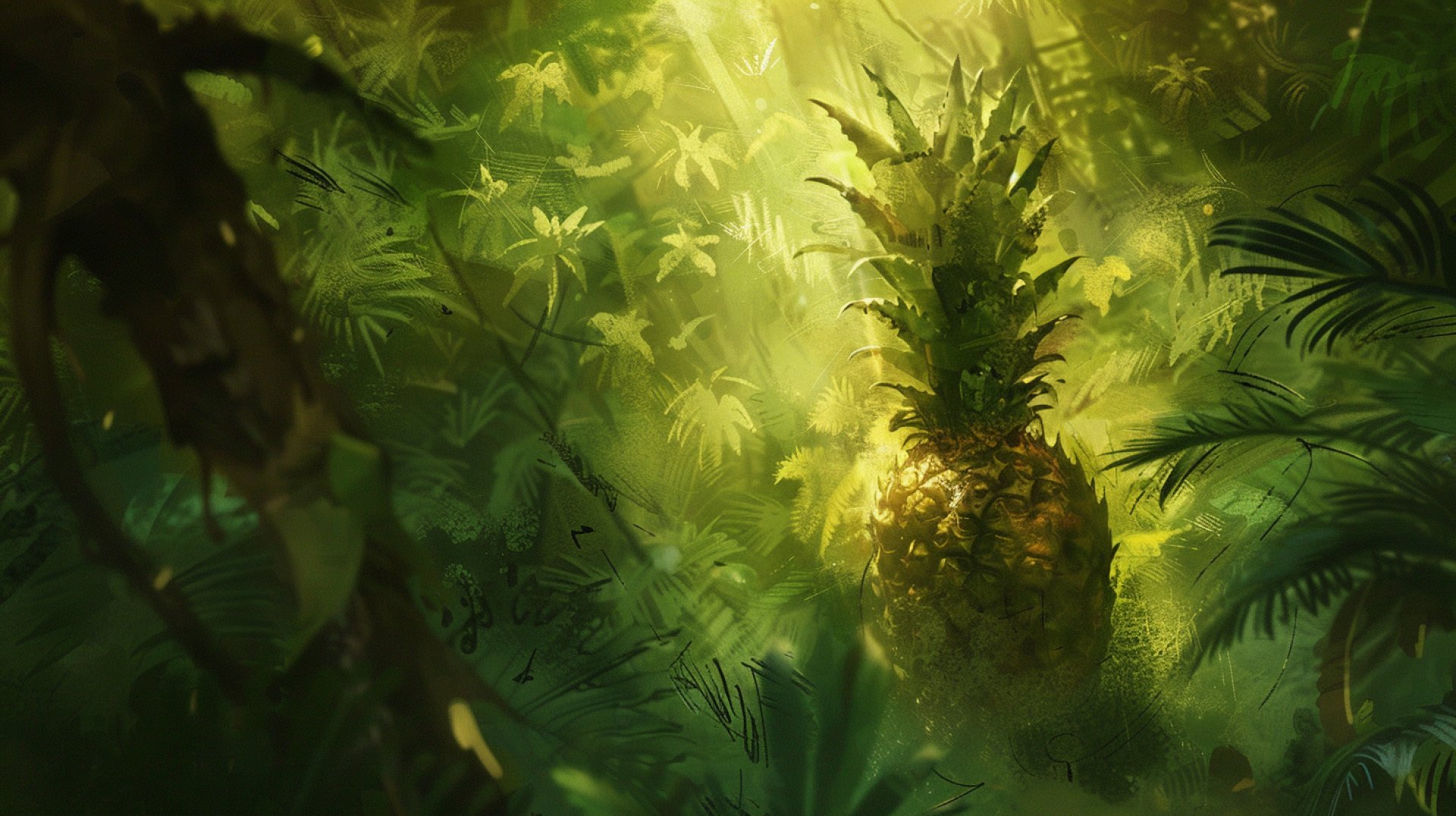 Dynamic Pineapple Photos: A Digital Background Delight