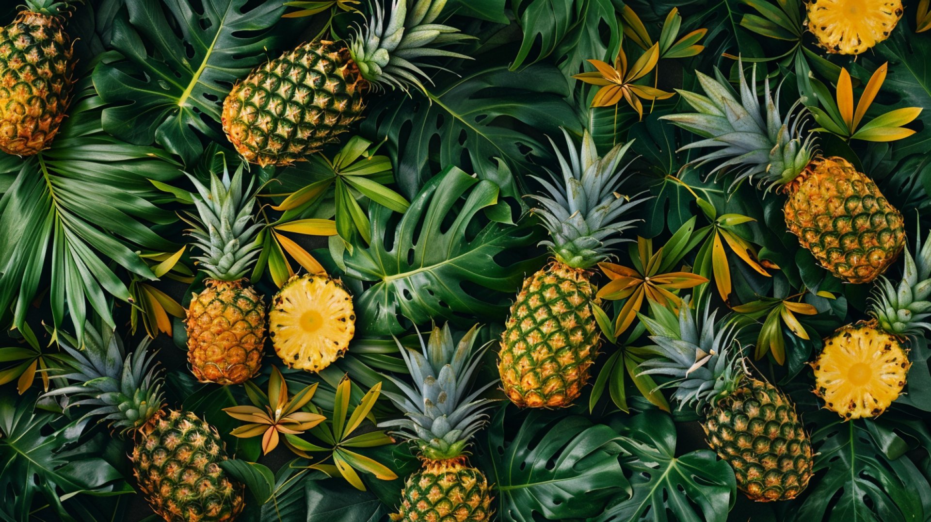 Exotic Pineapple Theme: HD Backgrounds and Images