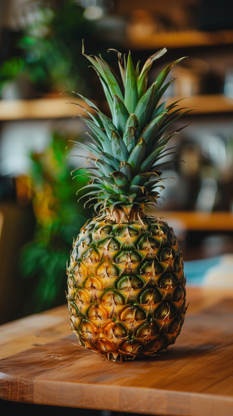 Lively Pineapple Digital Backgrounds for Mobile Devices