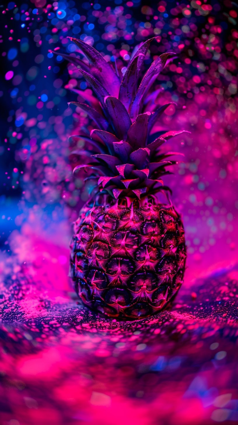 Download Free Pineapple Digital Background for Your Phone