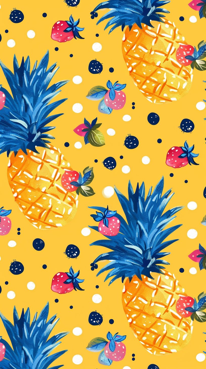 Vibrant Pineapple Photo Backgrounds for Android Users