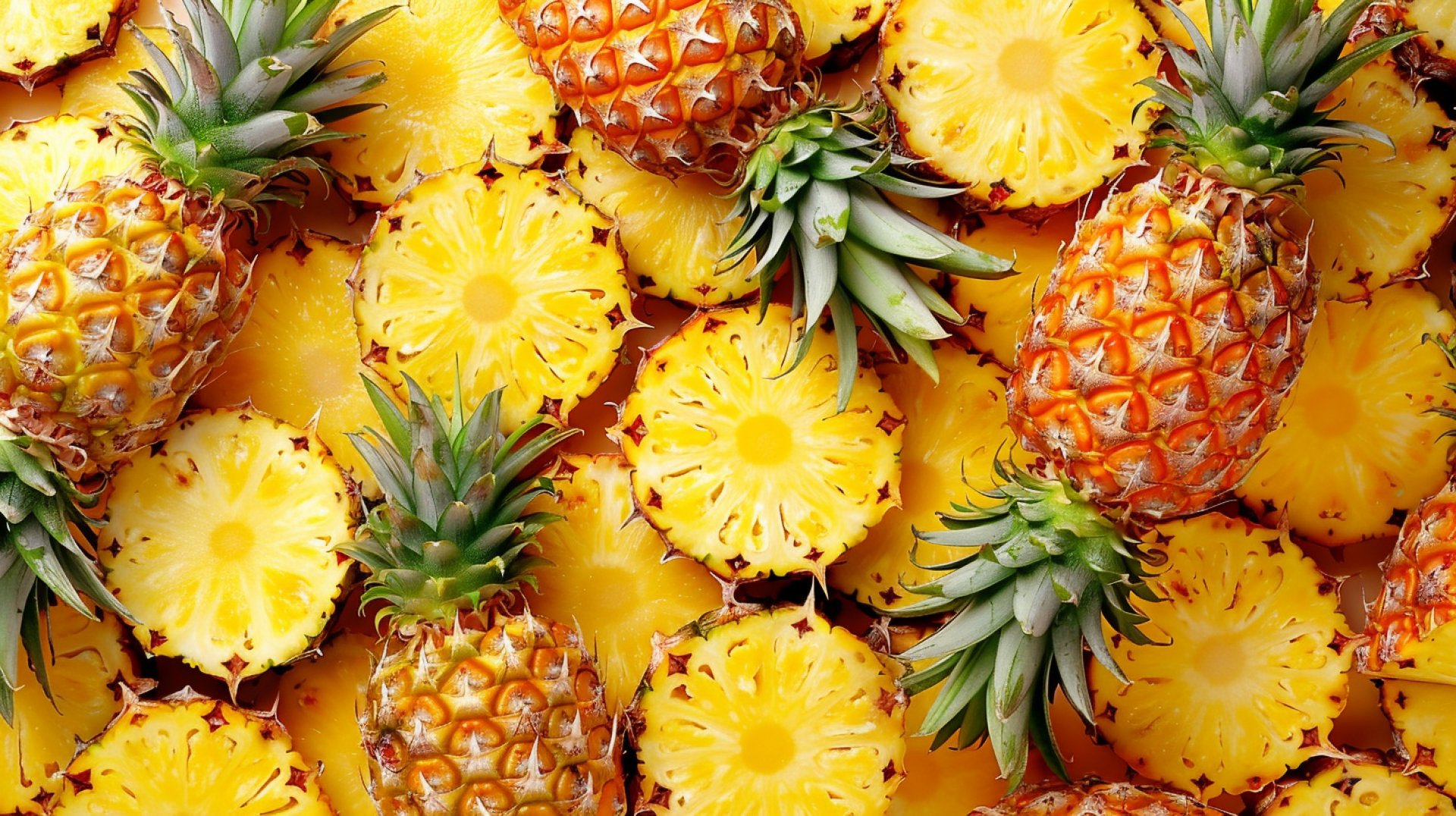 Refreshing Pineapple Backgrounds in 1920x1080 Resolution