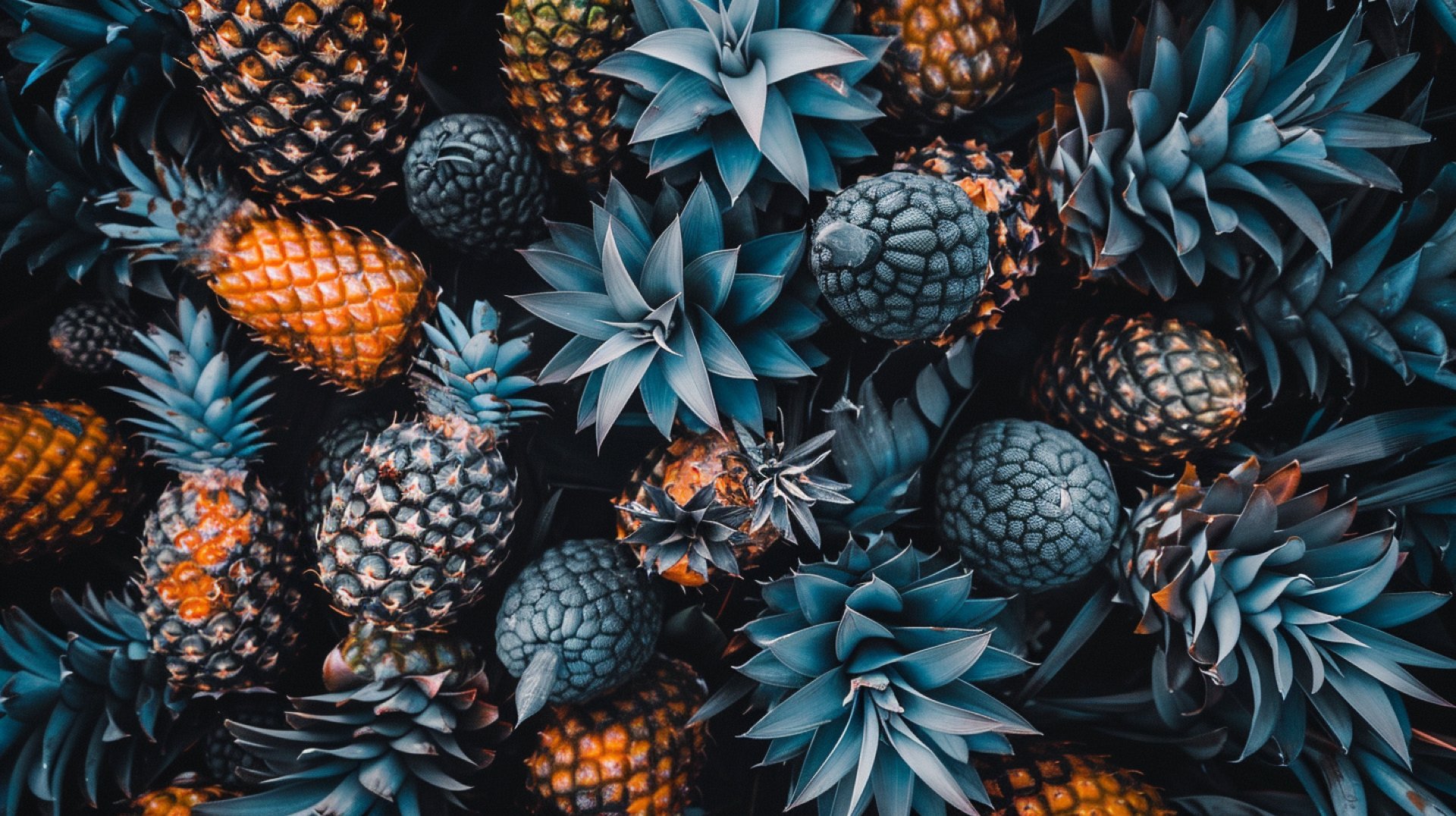 Colorful Pineapple Digital Backgrounds for Stylish PCs