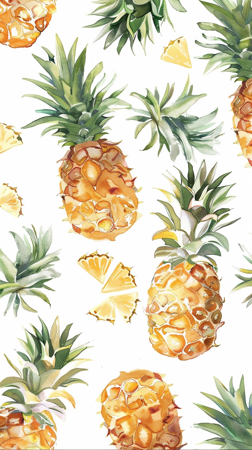 Stylish Pineapple HD Background for Samsung Galaxy