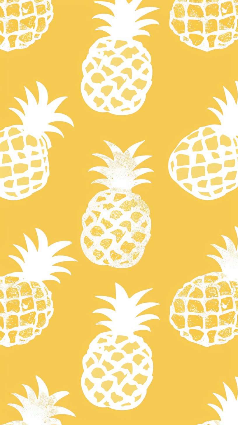 Unique Pineapple Digital Background for Smart Devices