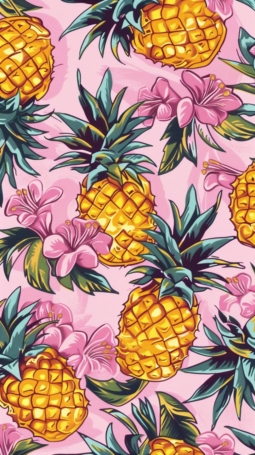 Fresh Pineapple Photos: Perfect Background for Mobile